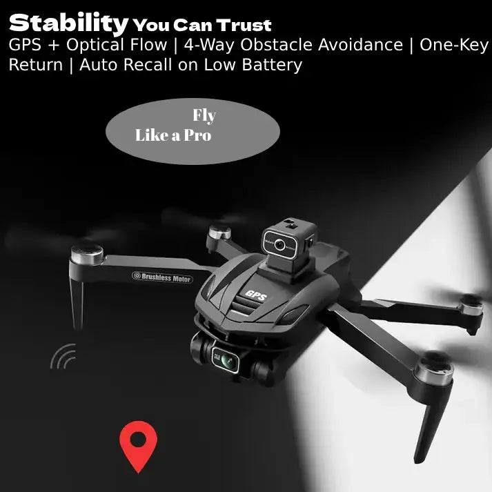 V168 8K GPS-Drohne mit Doppelkamera und Hindernisvermeidung | ProDrone
