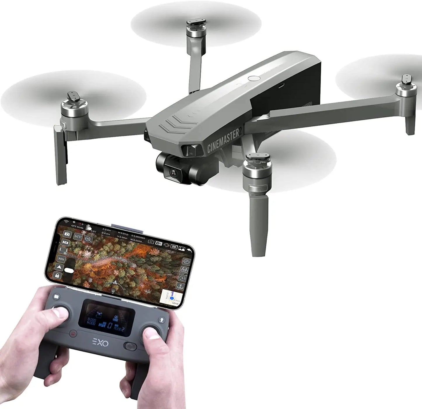 cinemaster 2 Drone – 3-Axis Gimbal, 4K EIS, 50x Zoom, 28 Min Flight Time, 5G FPV