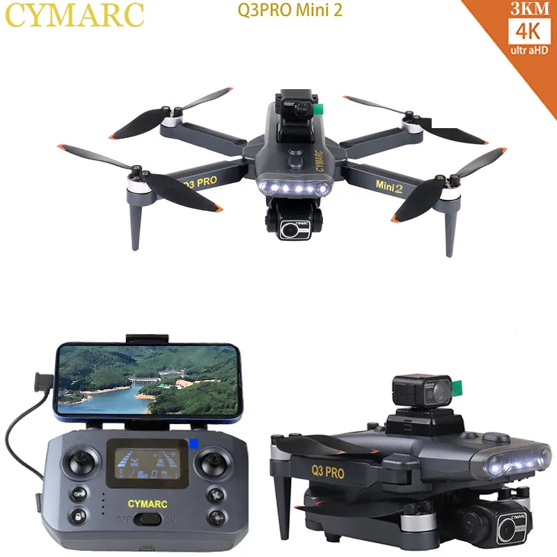 Q3 Pro Mini 2 4K GPS Drone with 3-Axis Gimbal & 5G FPV | ProDrone