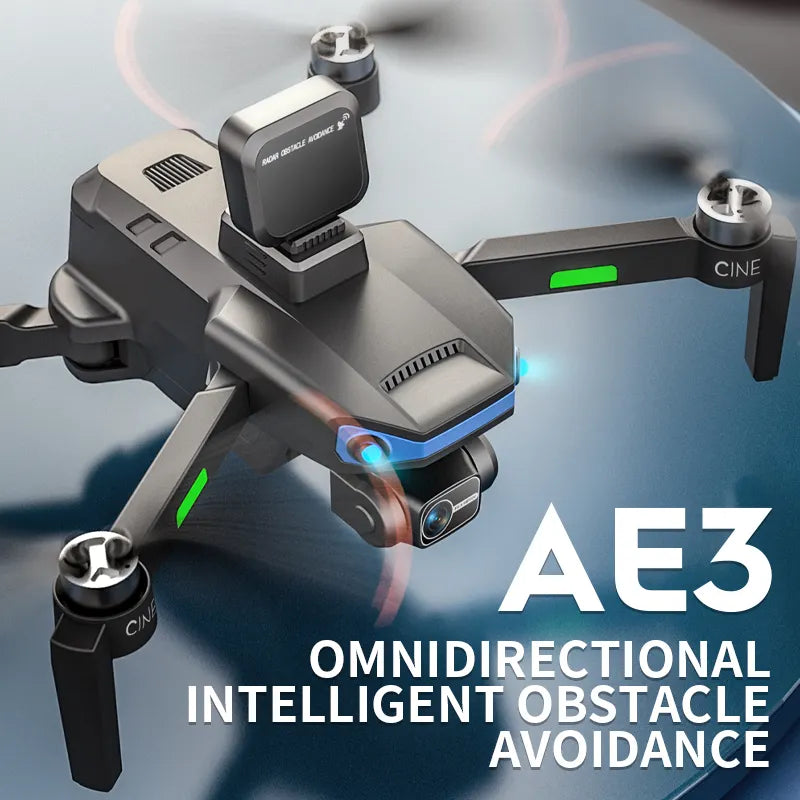 AE3 4K GPS Drone with Brushless Motor, Laser Obstacle Avoidance & 5G FPV | ProDrone UK
