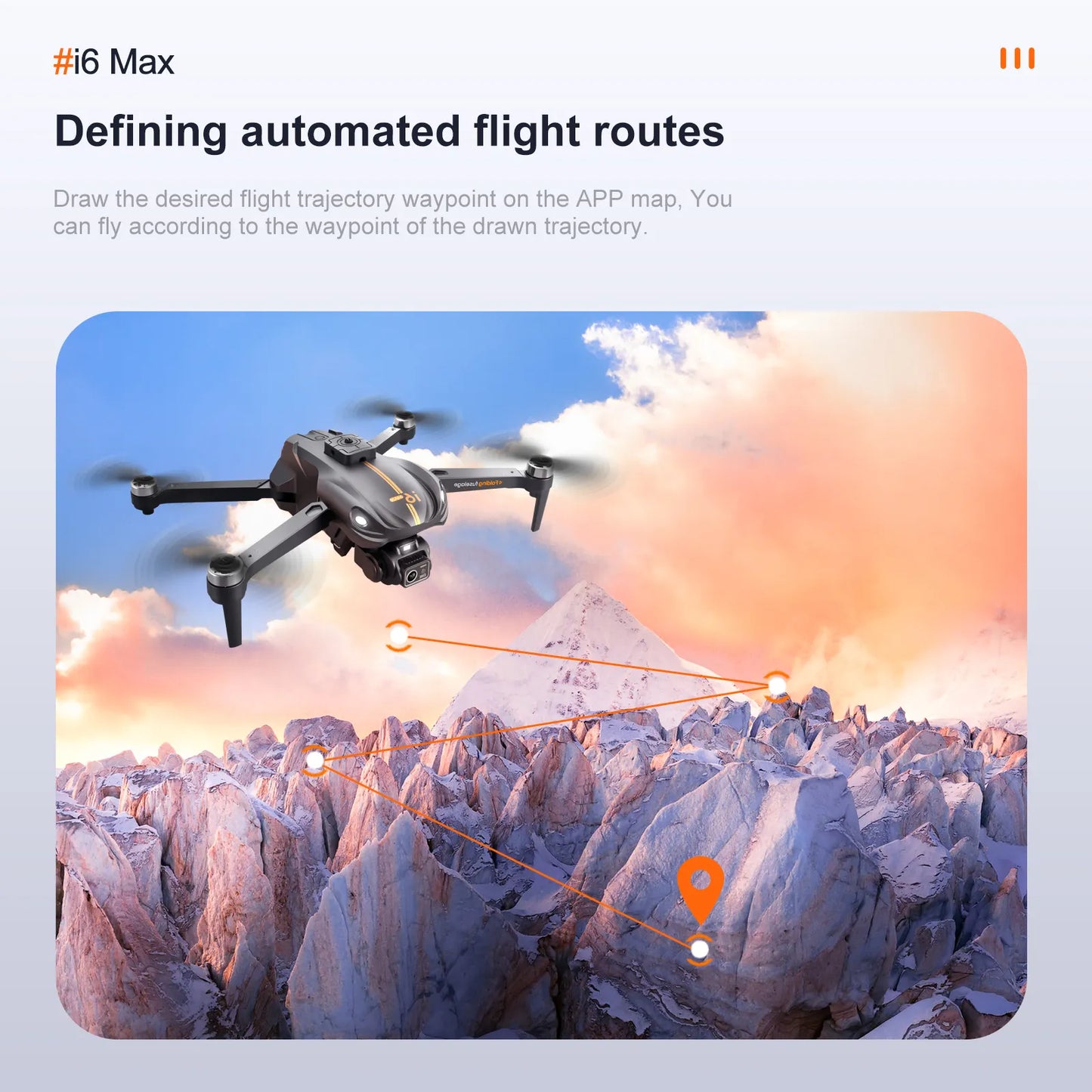 I6 Max 4K-Drohne mit Doppelkamera, 5G FPV und bürstenlosem Motor