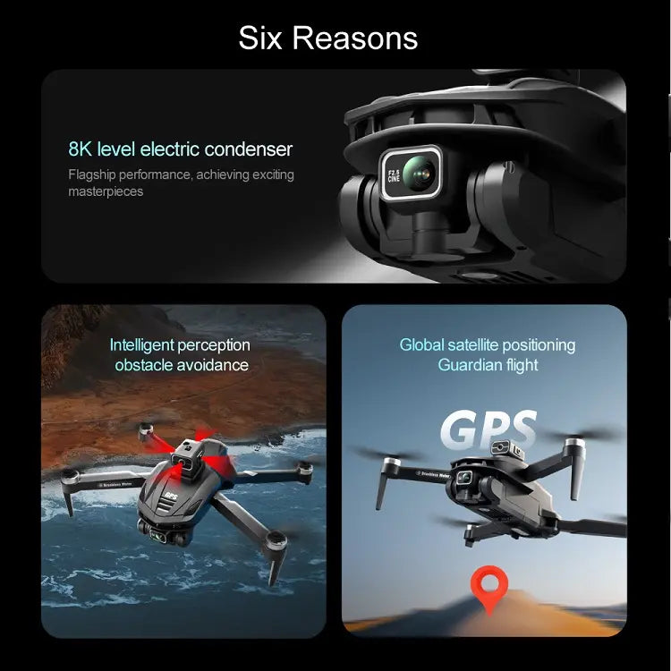V168 8K GPS Drone with Dual Camera & Obstacle Avoidance | ProDrone