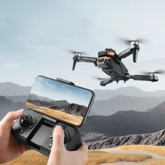 Drone pliable GT5 4K triple caméra avec évitement d'obstacles