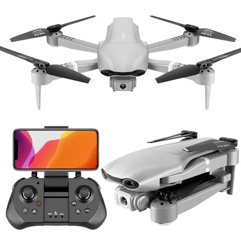 Drone économique F3-GPS – Double caméra 4K, pliable, GPS et suivi intelligent