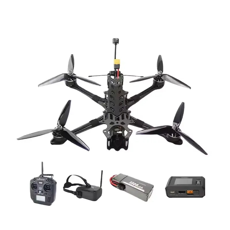 Drone de course FPV Piranha 7 pouces | Caméra 4K, évitement d'obstacles à 360° et longue portée