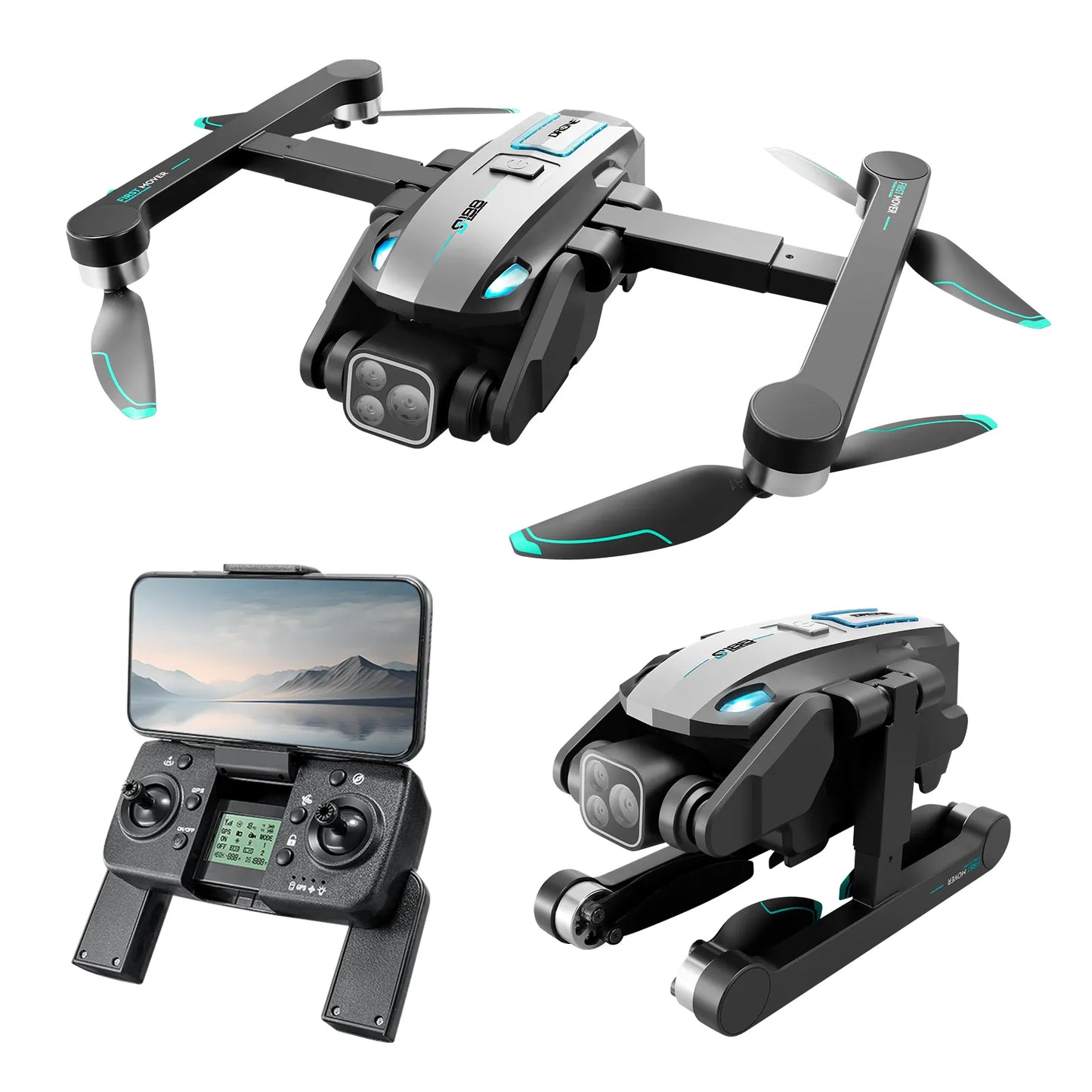 S188 8K GPS Drone with Dual Cameras, Long Range, Brushless Motor