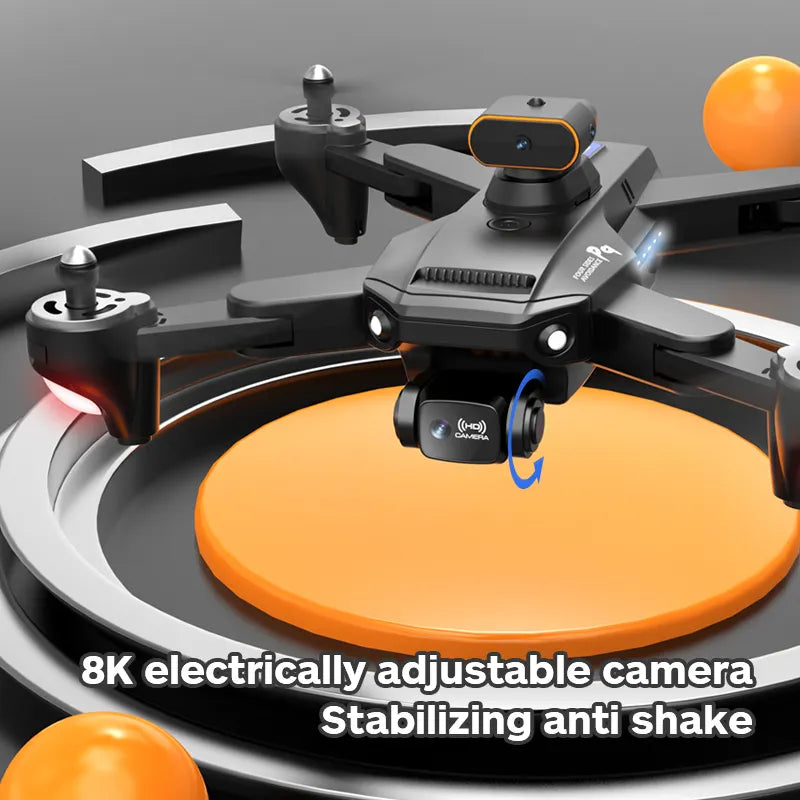 P9-4 8K Drone – Foldable, Obstacle Avoidance, Electric Lens, Optical Flow