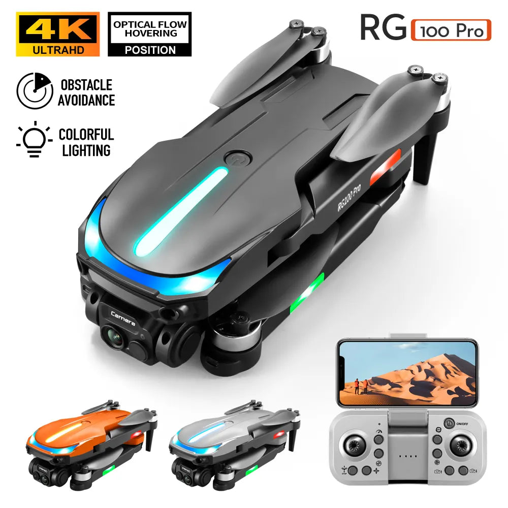 RG100 Pro 8K Drone – Foldable GPS Quadcopter with 360° Obstacle Avoidance