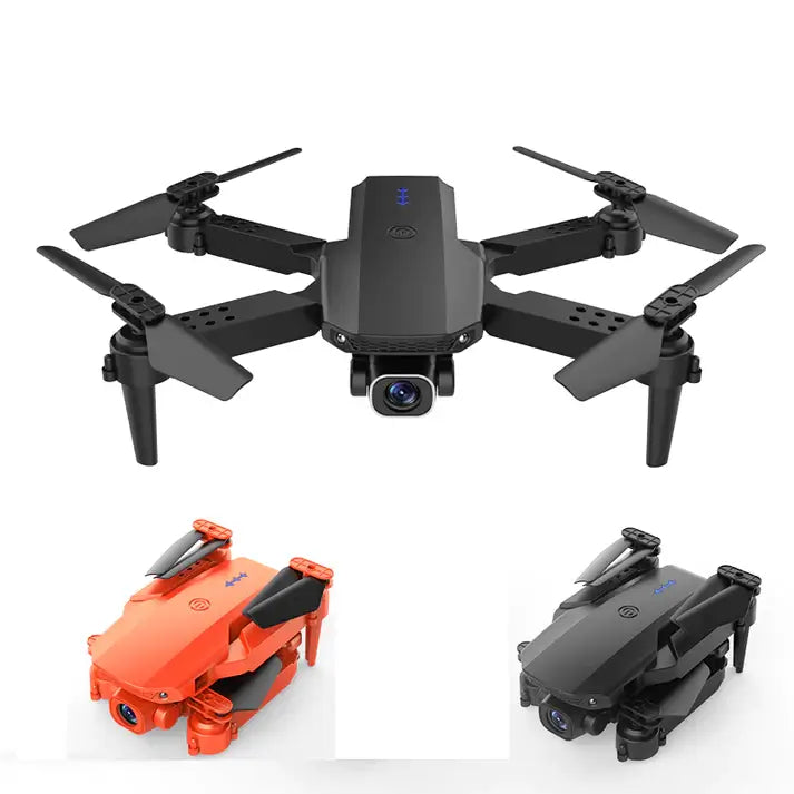 Accessories of the 90098 Foldable Quadcopter including remote controller, batteries, propellers, guards, screwdriver, and carrying bag - ...