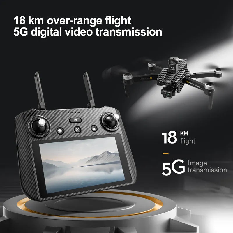 AE86 PRO Plus 4K Drone – 3-Axis Gimbal, 6KM FPV, Obstacle Avoidance & 28 Min Flight