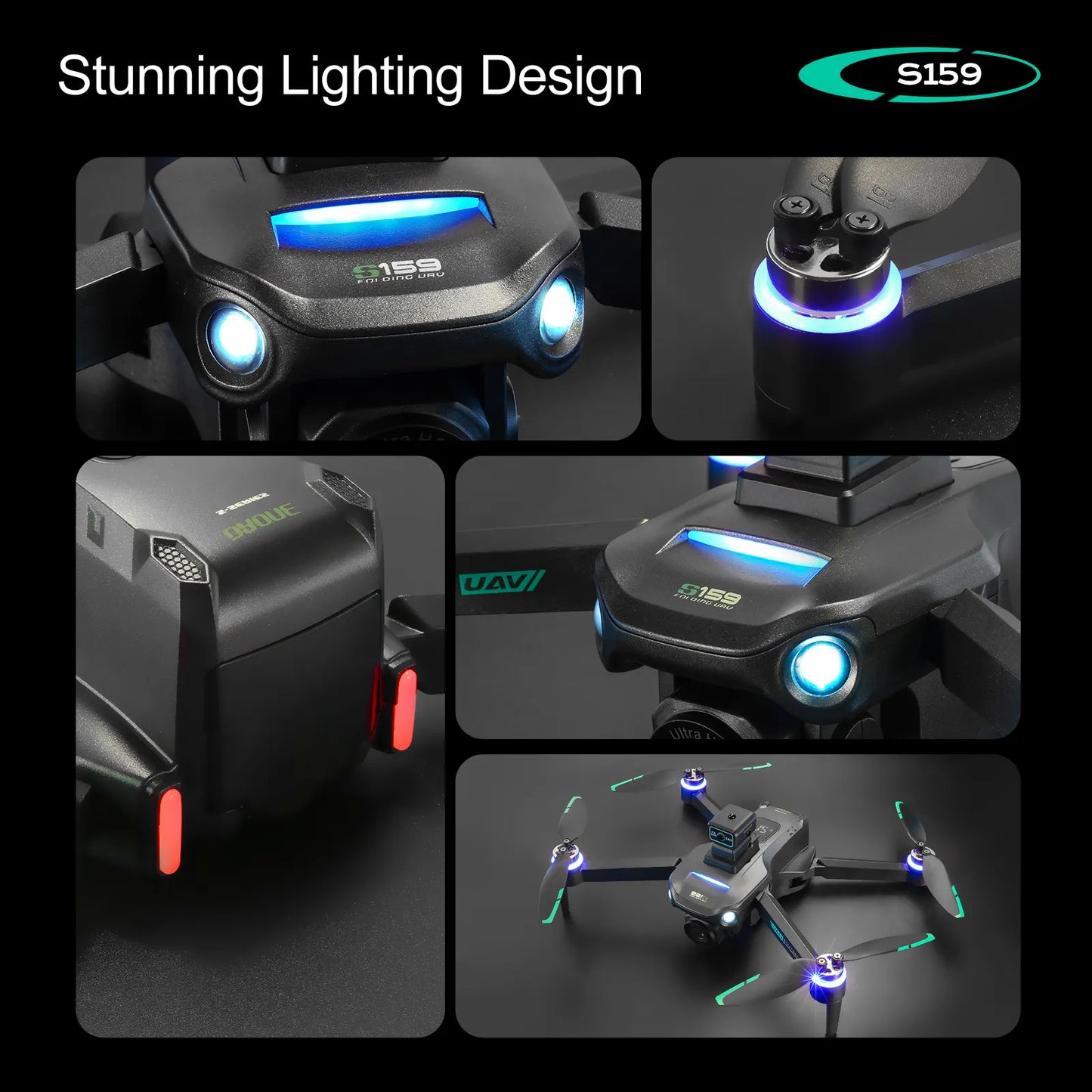 S159 Pro Max Drone – 5G WiFi GPS 4K Dual Camera with EIS & Obstacle Avoidance