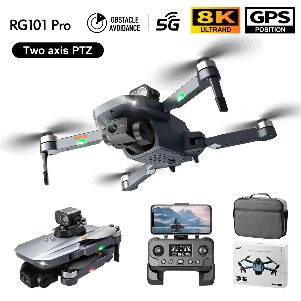 RG101 Pro Drone – 6K Camera, GPS, Obstacle Avoidance & 3000m Range