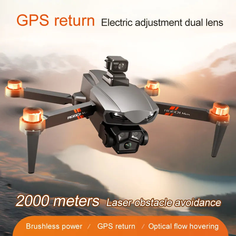 RG 601 MAX 8K Dual Camera Drone with Laser Obstacle Avoidance & GPS Return | ProDrone UK