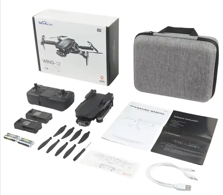 Mini drone B12 avec caméra 4K, FPV, pliable, autonomie de vol de 25 minutes – Idéal pour les débutants