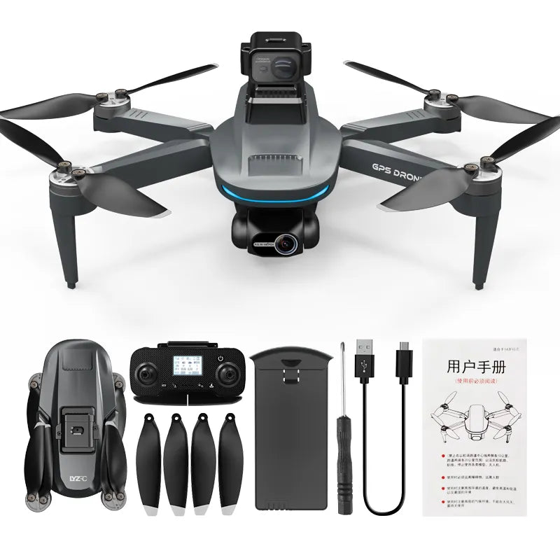Drone GPS L200 Pro Max 4K double caméra avec cardan et évitement d'obstacles