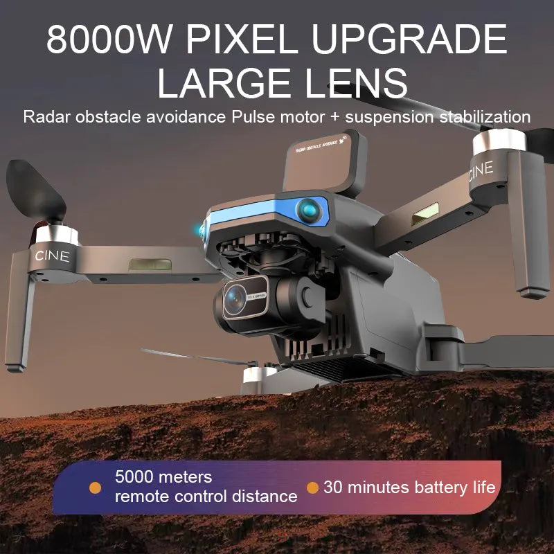 AE3 4K GPS Drone with Brushless Motor, Laser Obstacle Avoidance & 5G FPV | ProDrone UK