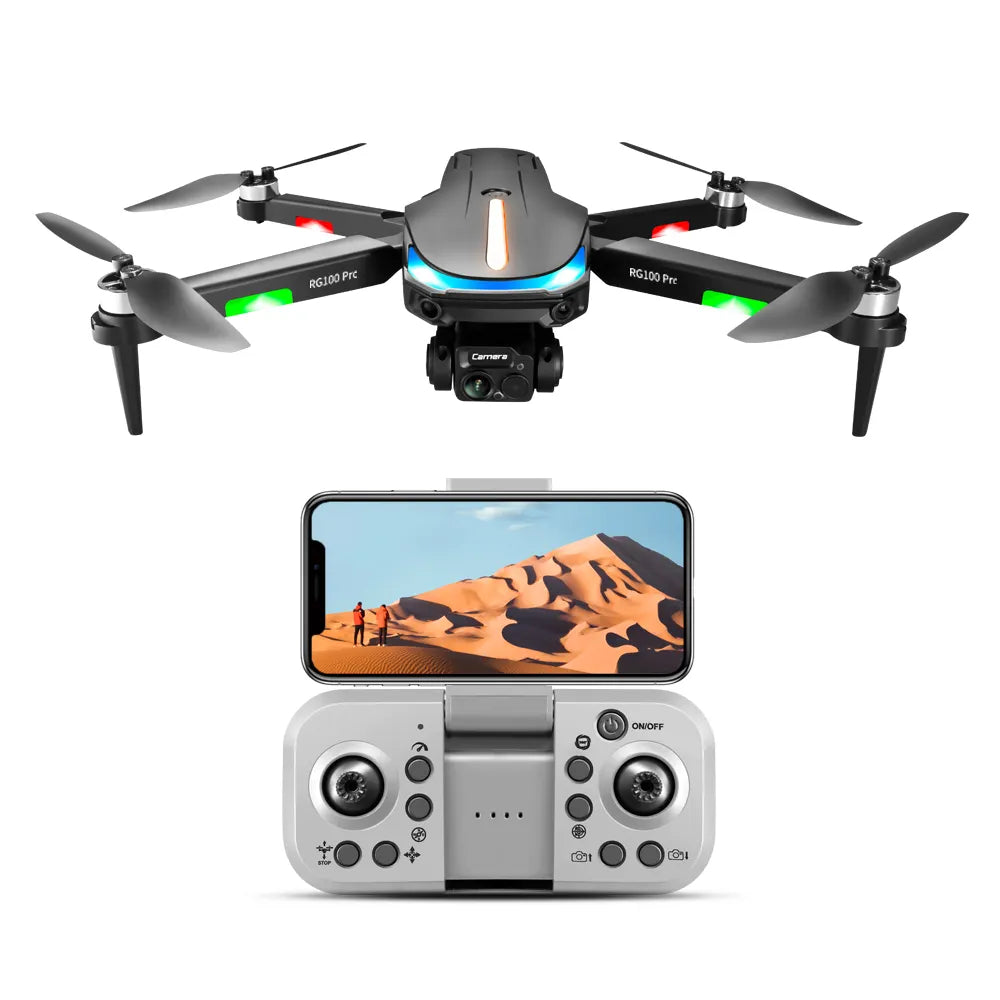 RG100 Pro 8K Drone – Foldable GPS Quadcopter with 360° Obstacle Avoidance
