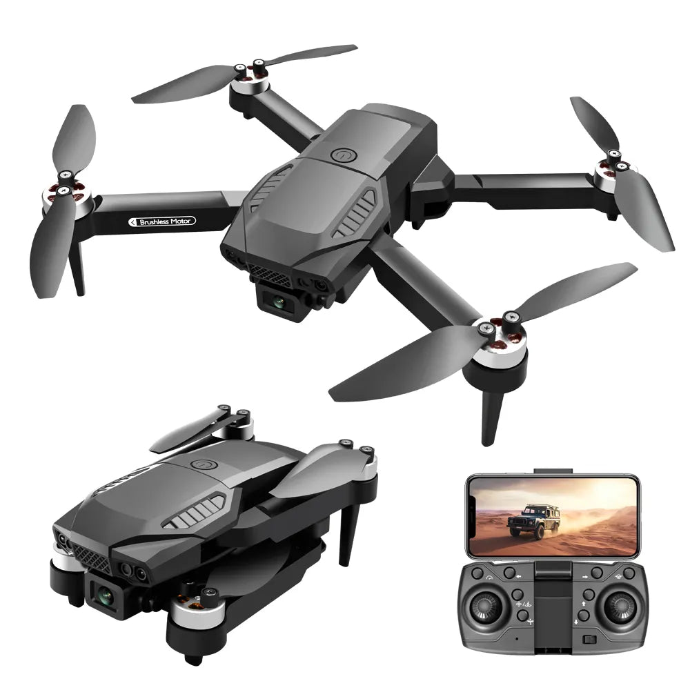 F198-6 4K Drone – Dual Camera Foldable Quadcopter with Optical Flow