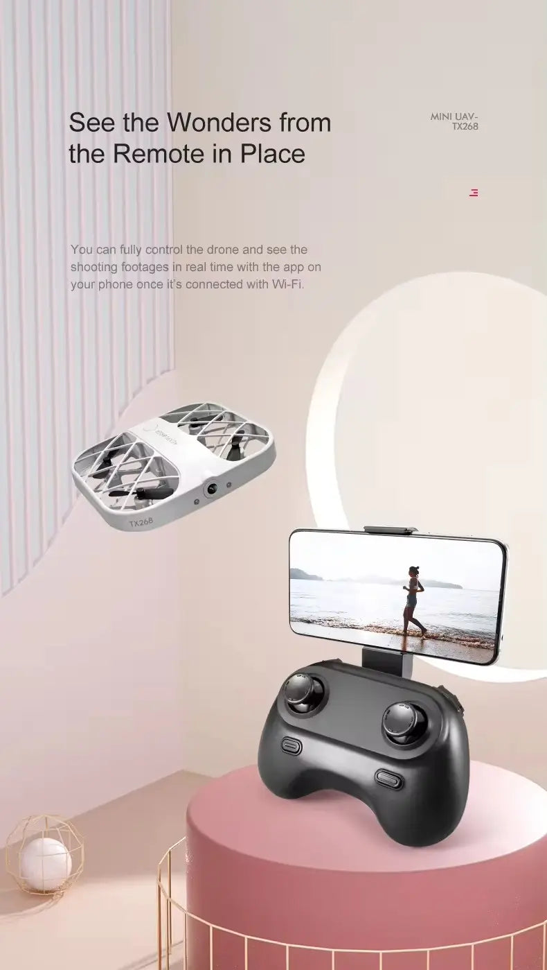 Tx268 Camolech Mini Drone – 4K/8K Camera, FPV, Selfie UFO Quadcopter