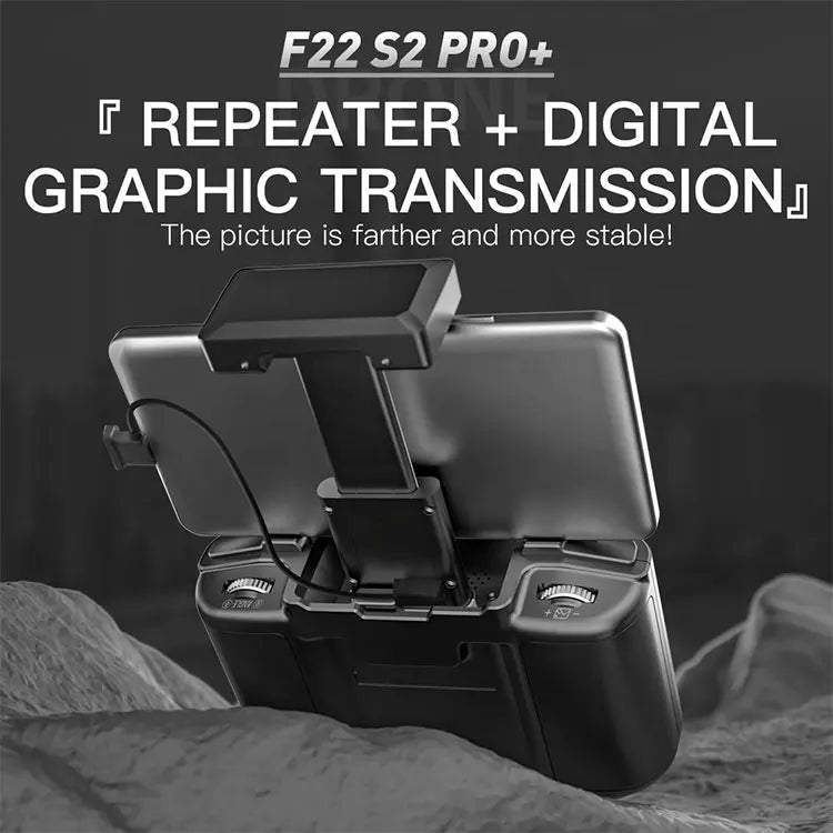 Drone F22 S2 PRO 4K – Portée de 5 km, évitement d'obstacles, fonctionnalités intelligentes