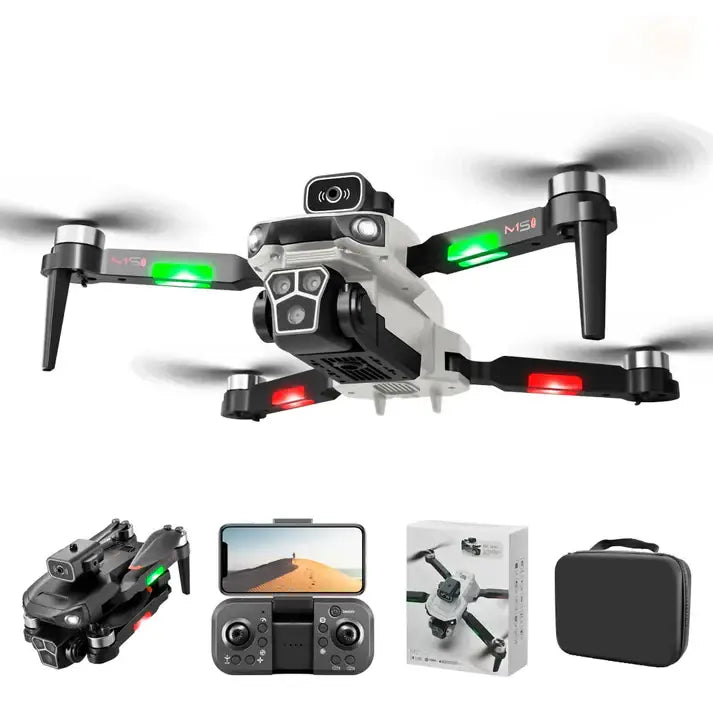 M1s-5 Smart Drone – Brushless, Triple Camera, 5KM FPV, Foldable Design