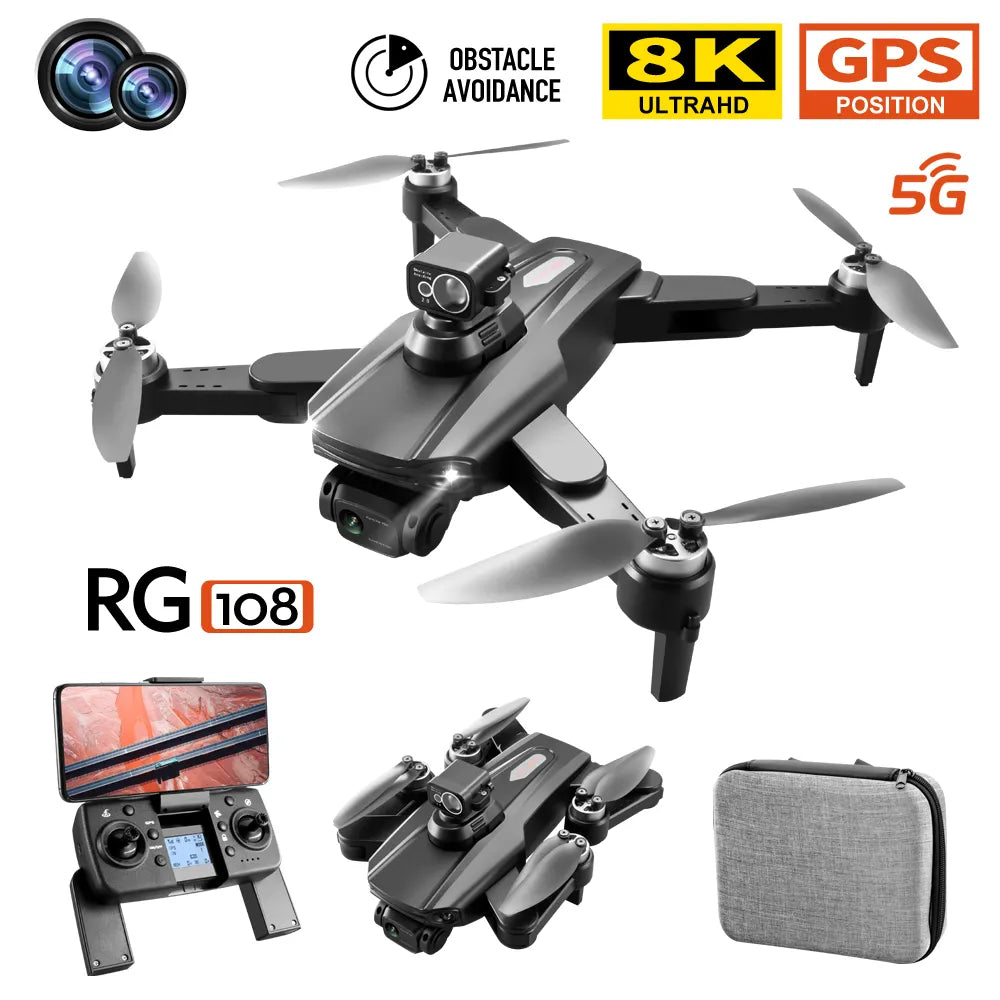 RG108 4K GPS Drone – Brushless Outdoor Quadcopter for Beginners