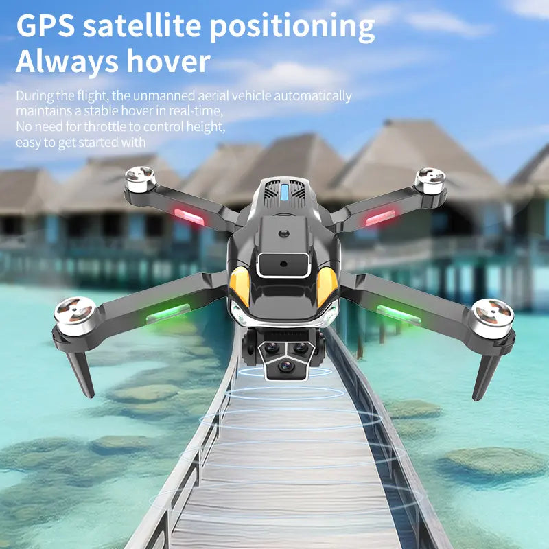 Drone GPS N608S Pro – Mini quadricoptère pliable 4K avec double caméra et GPS