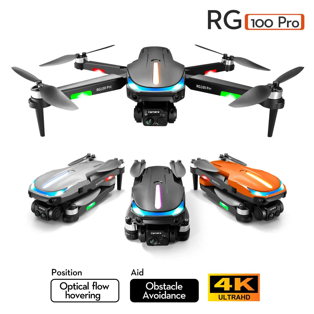 RG100 Pro 8K Drone – Foldable GPS Quadcopter with 360° Obstacle Avoidance