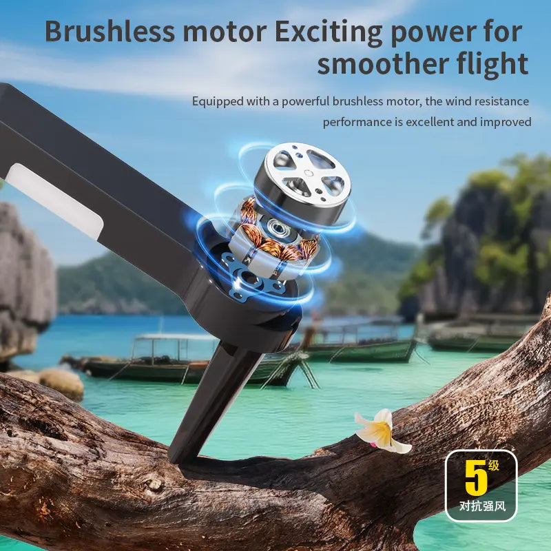 Drone GPS N608S Pro – Mini quadricoptère pliable 4K avec double caméra et GPS