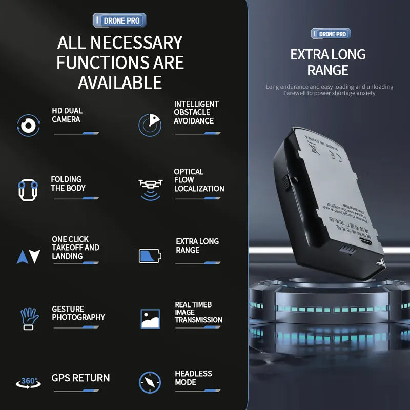 S166 Smart GPS Drone with 4K Camera & Laser Obstacle Avoidance