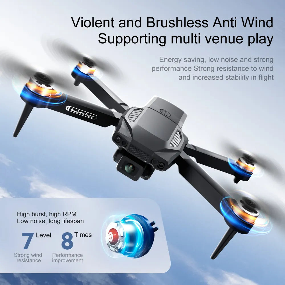 Drone F198-6 4K – Quadricoptère pliable à double caméra et flux optique