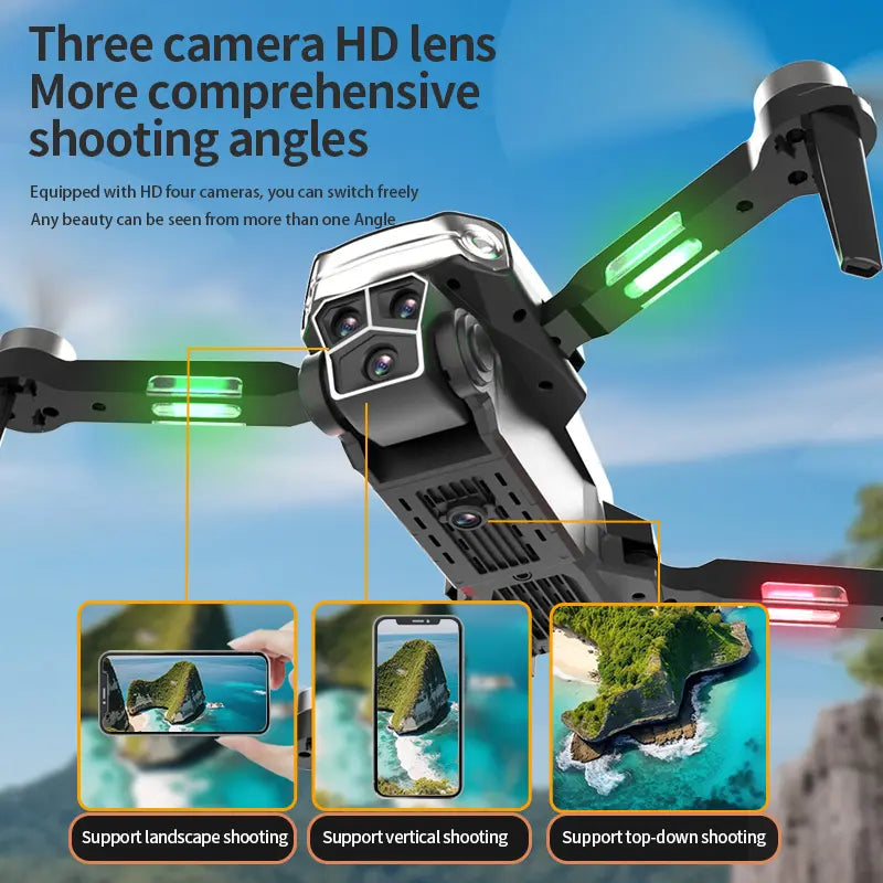 Drone GPS N608S Pro – Mini quadricoptère pliable 4K avec double caméra et GPS