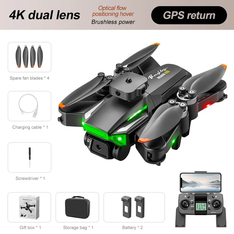 RG606 Max Foldable Drone with Dual Camera & Obstacle Avoidance