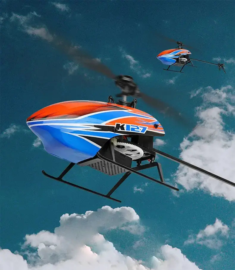 K127 RC Helicopter – 4CH Coreless Motor Drone with Altitude Hold & One-Key Fligh