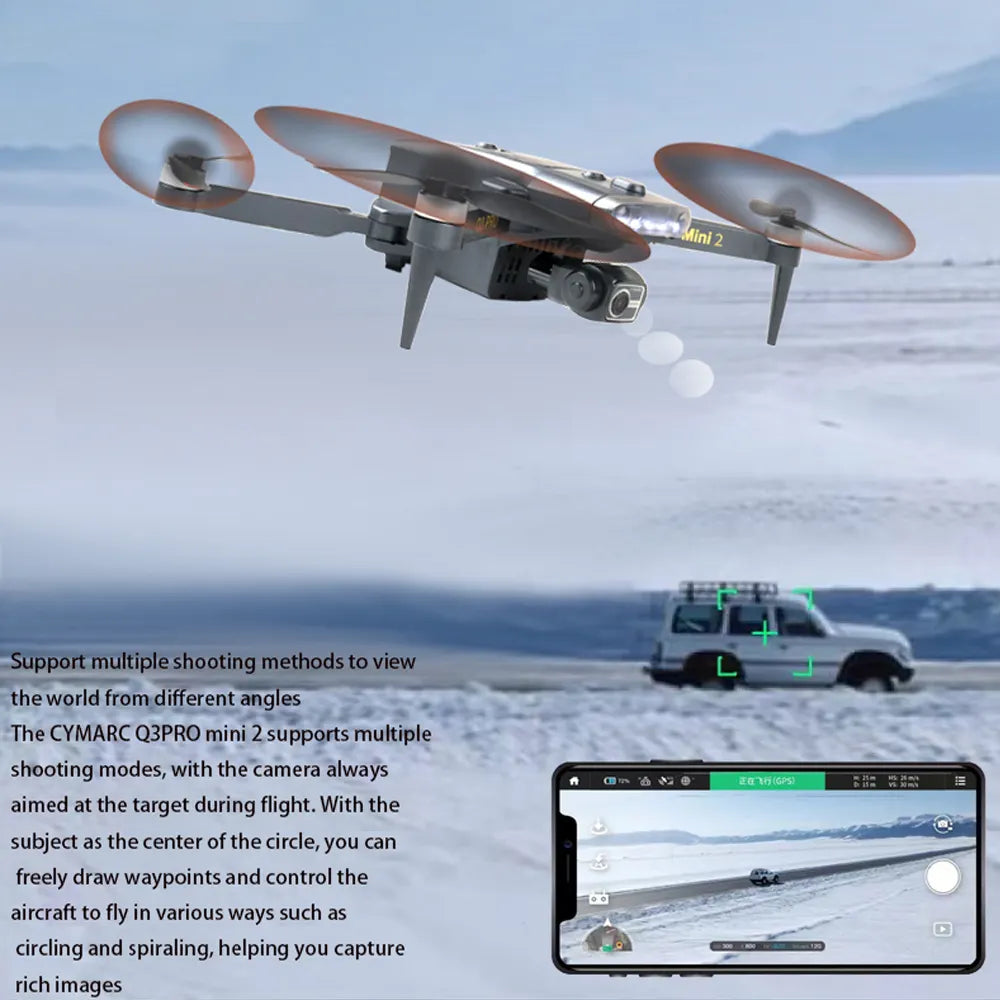 Q3 Pro Mini 2 4K GPS Drone with 3-Axis Gimbal & 5G FPV | ProDrone