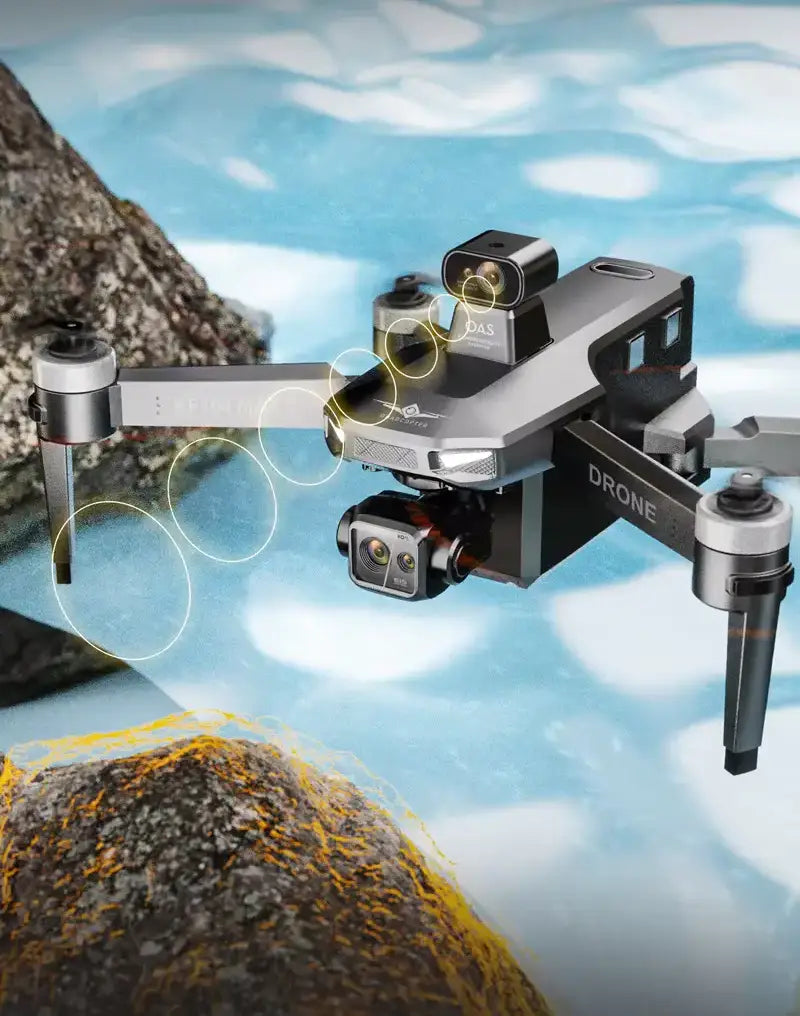 Drone KF104 MAX2 8K – Portée de 10 km, évitement d'obstacles et vol GPS