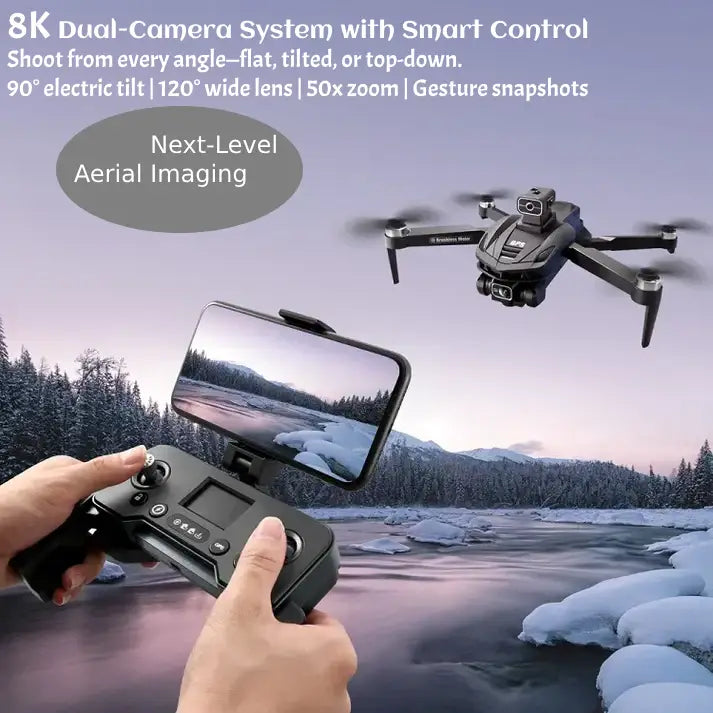 V168 8K GPS-Drohne mit Doppelkamera und Hindernisvermeidung | ProDrone