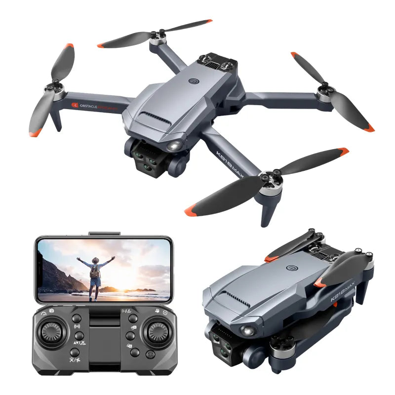 Drone K818 MAX 4K avec évitement d'obstacles à 4 voies et vol longue distance