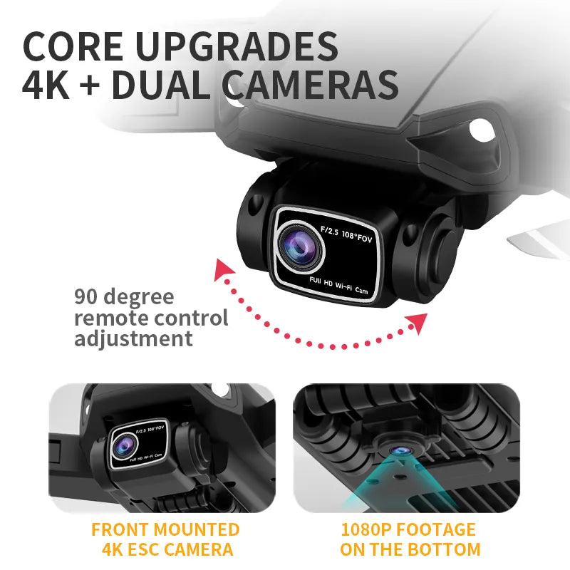 L900 PRO GPS Drone – 4K Dual Camera, 5G FPV, Brushless, 28 Min Flight
