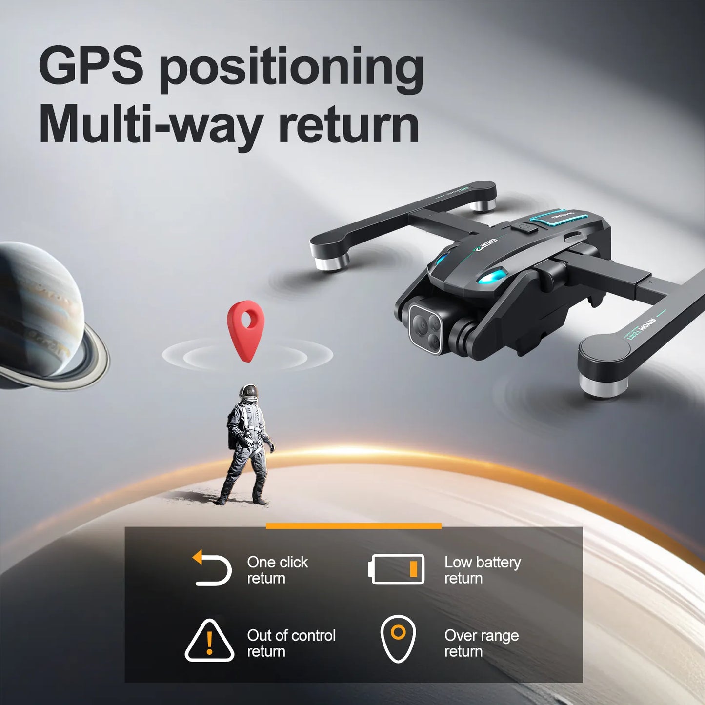 S188 8K GPS Drone with Dual Cameras, Long Range, Brushless Motor