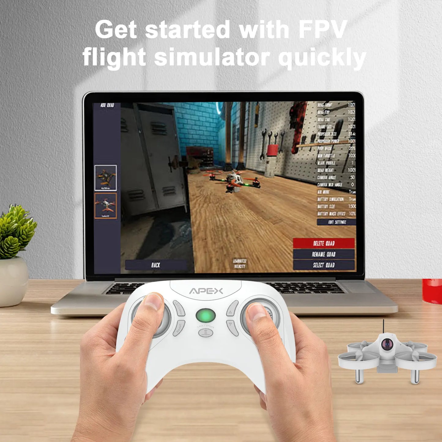 🎮 VR 70 Mini FPV Drone – 4K Camera, 5.8G Transmission, VR Glasses Included