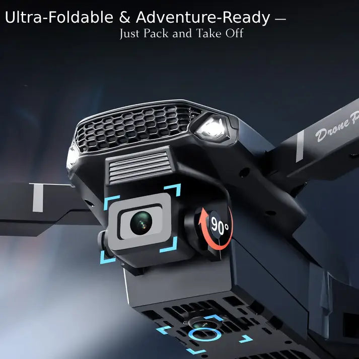 ๐๐ฅ๐ฅ E88 Pro Foldable Drone with Dual 4K Cameras, 1KM FPV, Altitude Hold