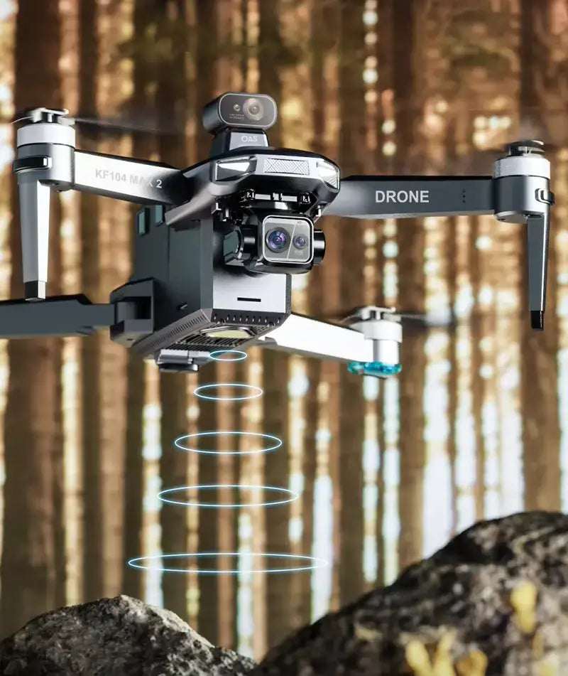 Drone KF104 MAX2 8K – Portée de 10 km, évitement d'obstacles et vol GPS