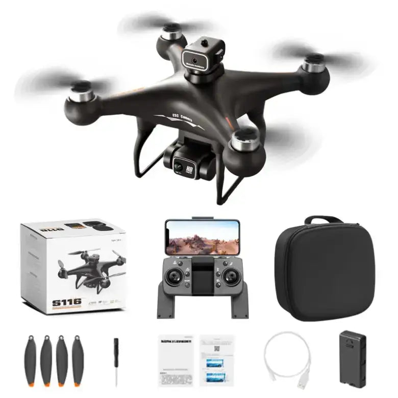 S116 MAX 4K Dual Camera Drone with Obstacle Avoidance & LED Light
