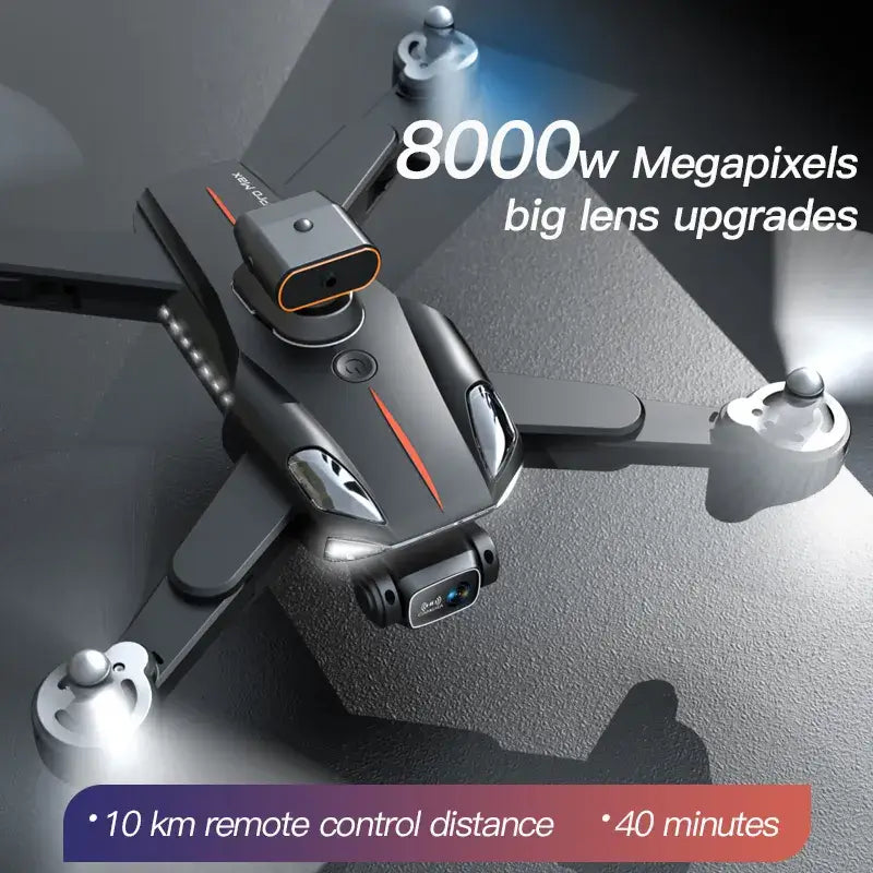 P11S Max 8K Dual Camera Drone with 360° Obstacle Avoidance