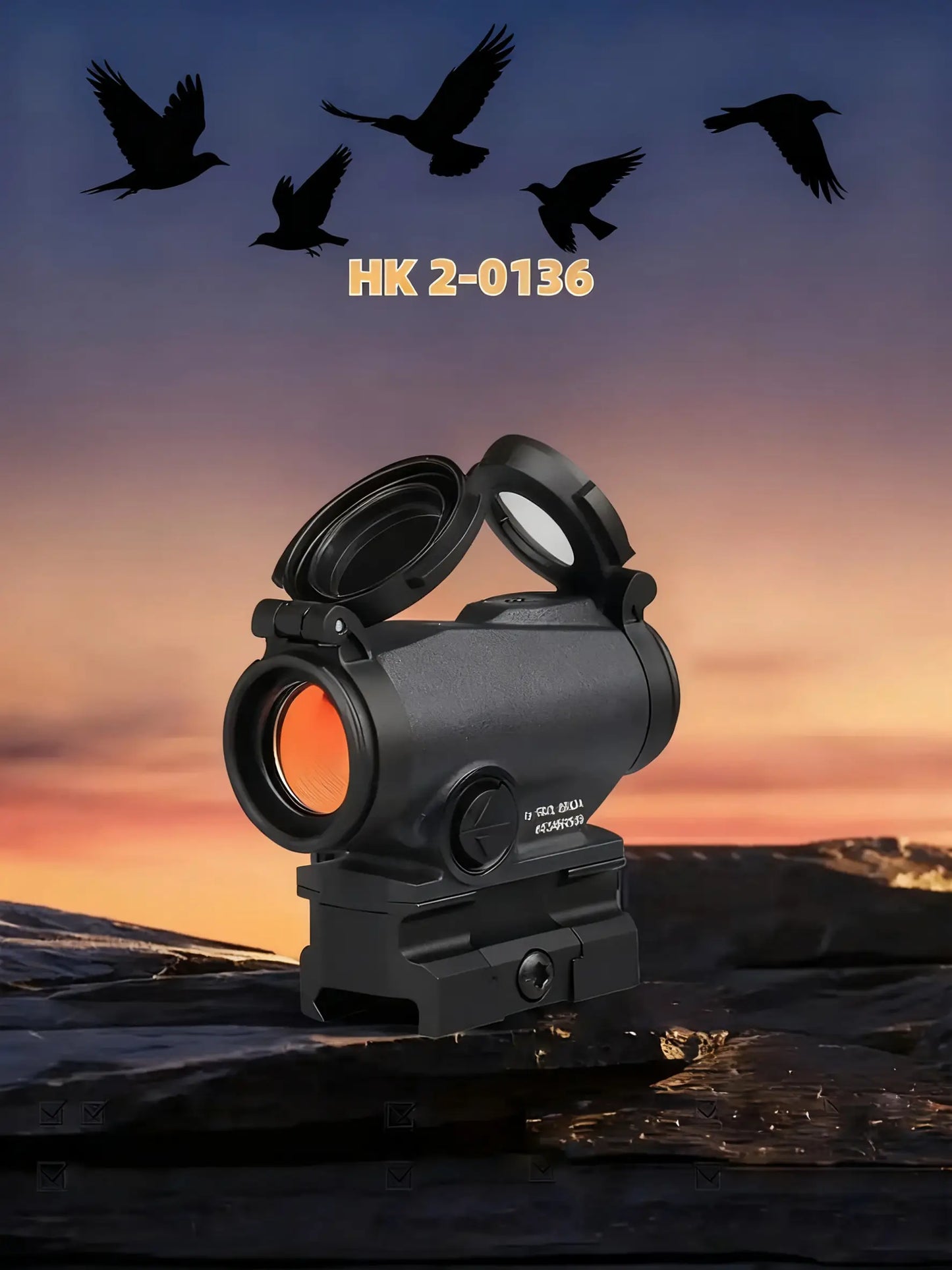 Tactical Red Dot Sight – Waterproof, 1X Magnification, NVD2 Ready