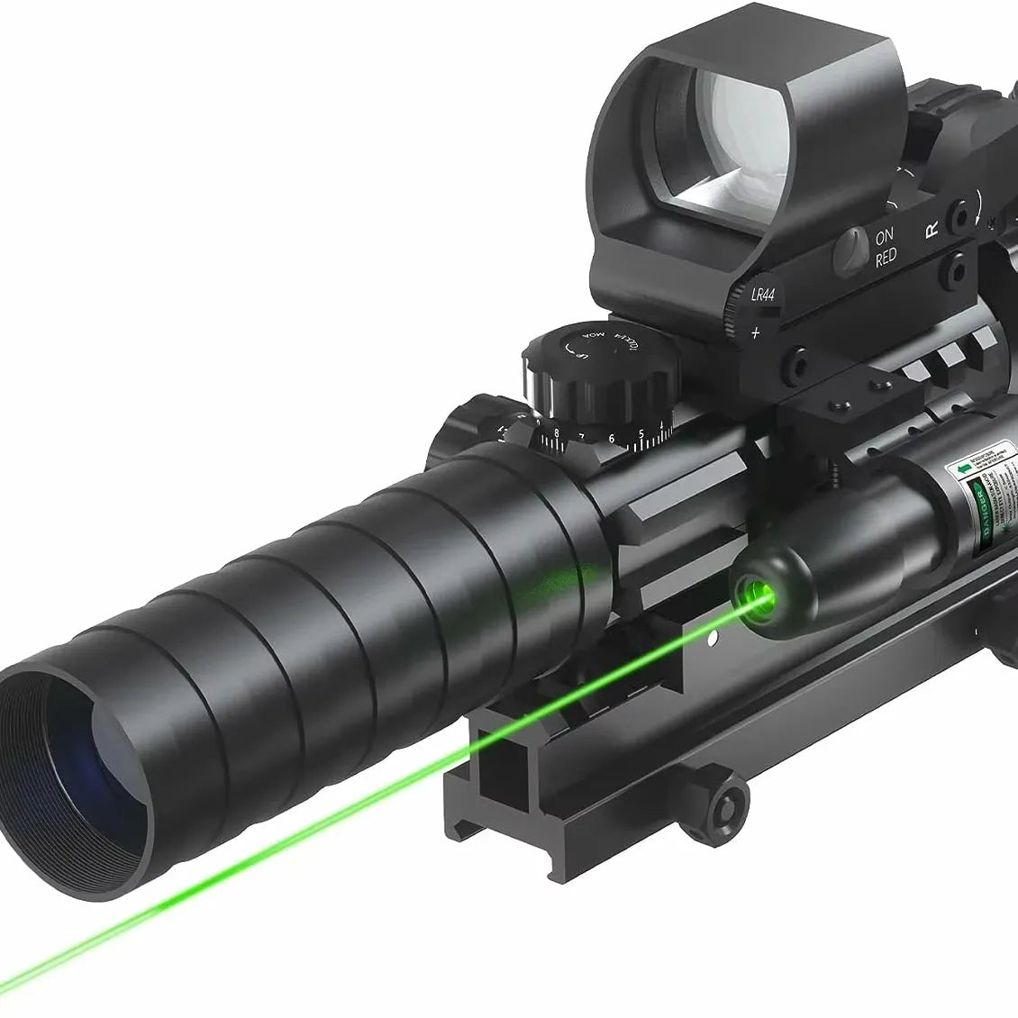 3-9x32 Leuchtpunktvisier mit Nachtsicht und Doppellaser – Vielseitiges Zielfernrohr für die Jagd
