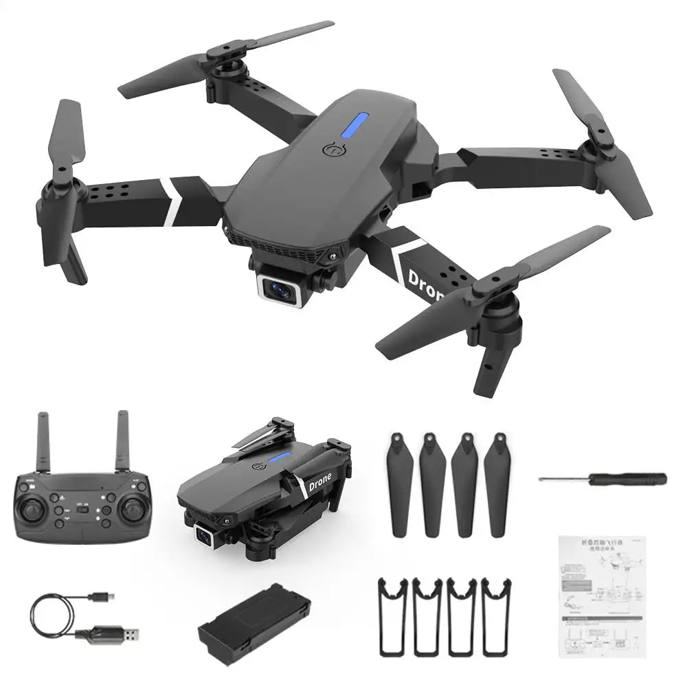 Aerial drone with 4K camera for beginners learning flight and video recording