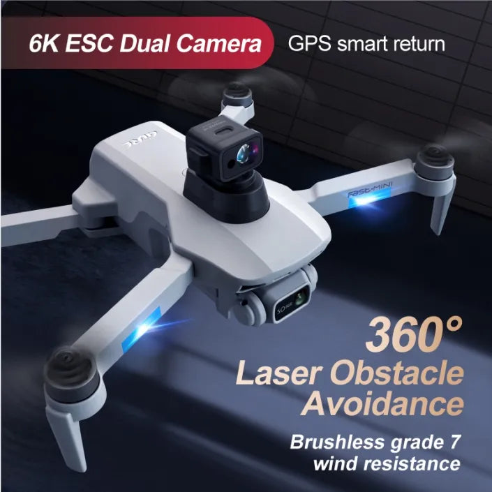 Drone intelligent F8-GPS – Caméra 4K, commande vocale, cadeau idéal pour tous les âges