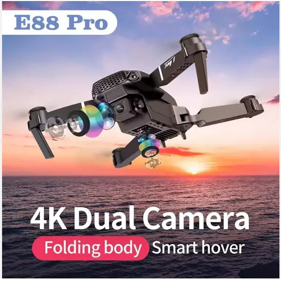 Foldable quadcopter drone designed for high-resolution aerial photography